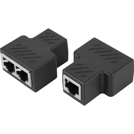Adaptateur Répartiteur RJ45 8‑Fils Mâle 3‑Voies 3.5mm pour Réseau POE – 2 Pièces (1/5)