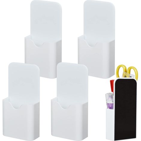 4 Pièces Boîte de Rangement Magnétique, Porte Marqueur Magnétiques, Support de Crayons Magnétique pour Réfrigérateur, Tableau Blanc et Casier (1/5)