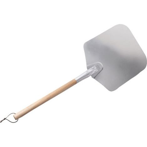 LACOR France pelle à pizza aluminium 30,5x35,5 cm manche bois d’hévéa démontable 88 cm (1/3)