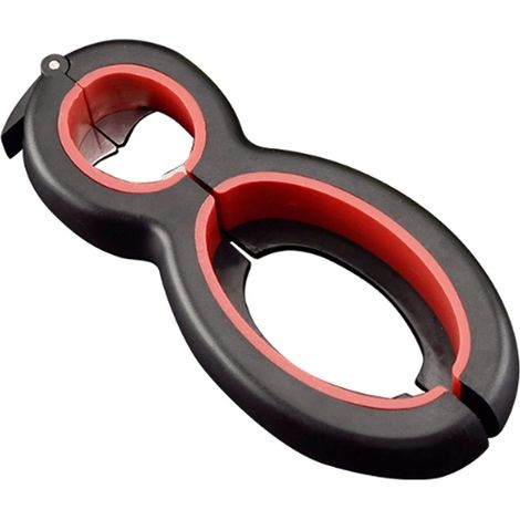 Ouvre-boîte acier inoxydable 6 en 1 antidérapant pour cuisine (1/4)