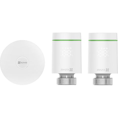 Kit Termostato Intelligente EZVIZ Bianco T55 (1/5)