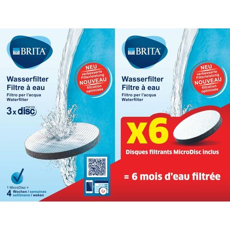 Brita Pack 6 Mikrofilter Weiß Reines Wasser