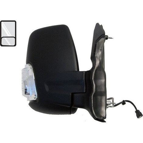 Rétroviseur rabattable électriquement droit chauffant feu blanc bras court Ford Transit MK8 phase 1 2014-2019