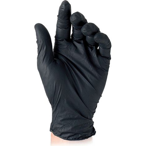 1CF GUANTI NITRILE MONOUSO 'BLACK' L