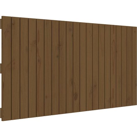 Maison Exclusive - Cabecero cama pared madera maciza pino marrón