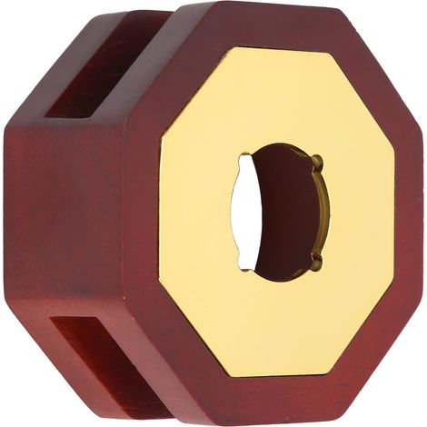 Poêle à Cire Rétro Style, Outil de Fusion de Bougies Octogonal pour Sceaux de Cire - Rouge Foncé (1/5)