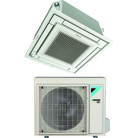 Daikin Climatiseur à cassette entièrement plat 18000 BTU FFA50A9 R-32 Wi-Fi optionnel avec grille blanche incluse Classe A+/A - garantie europèenne sans contrôle,Italie 2+2