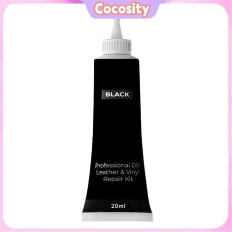 Agent Réparateur Cuir - Crème Réparatrice pour Cuir - Pour Rayures Coupures Fissures - 20 ml - Noir (1/5)