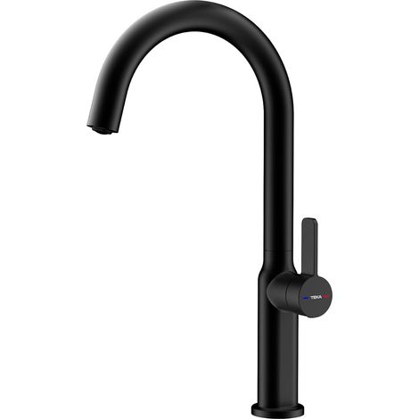 Teka OVAL915 mitigeur lavabo noir mat 360 degrés