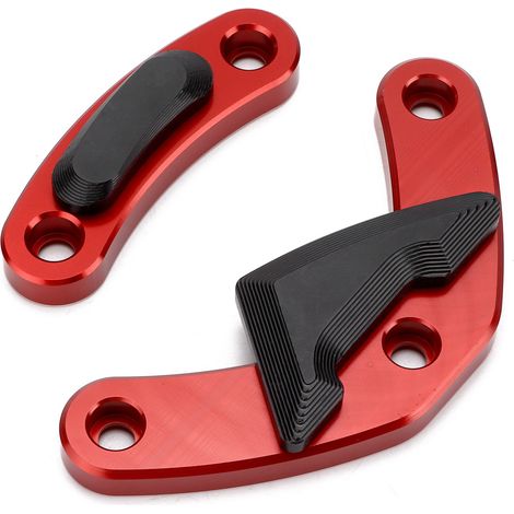 Carter moteur protection latérale pour TRIUMPH STREET TWIN 2016-2019, béquille anti-chute rouge, kit de protection cadre moto (1/5)