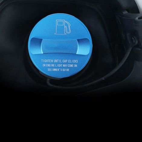 Bouchon de réservoir décoratif extérieur en alliage d'aluminium bleu pour Land Rover, garniture de protection, accessoire tuning (1/5)