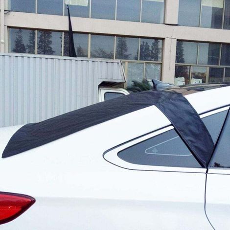 FOREHILL  Bâche Protection Magnétique Pare Brise Arrière Voiture, Couverture Pare-Brise Vitre Arriere Protège Contre Le Neige Anti Givre Noir pour Hiver(140 x 90 cm)