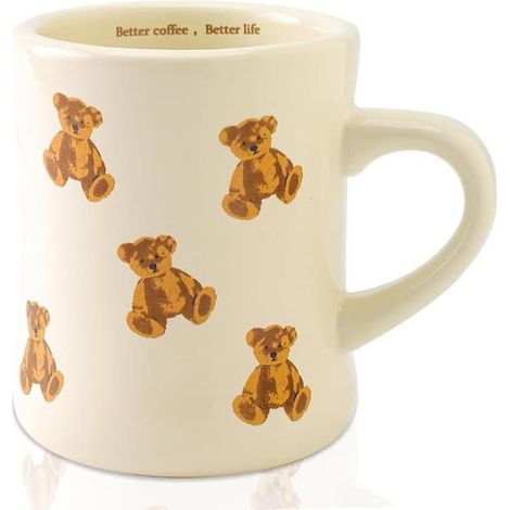 Mug ours rétro mignon, tasse à café/à eau en céramique - un cadeau unique pour les femmes et les filles. (1/5)