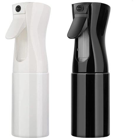 (noir, blanc) Flacon pulvérisateur d'eau de salon de 200 ml pour cheveux, bouteille de cheveux, plantes, brume ultra fine, vaporisateur d'eau vide pour coiffures et plantes, pour le polissage