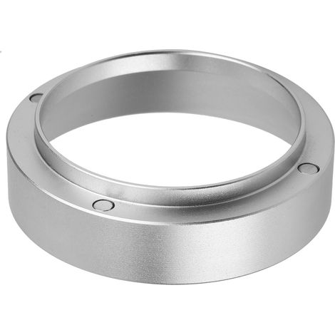 Dosiertrichter aus Aluminium für Kaffeemaschine, 53 mm Magnetring, Silber (1/5)