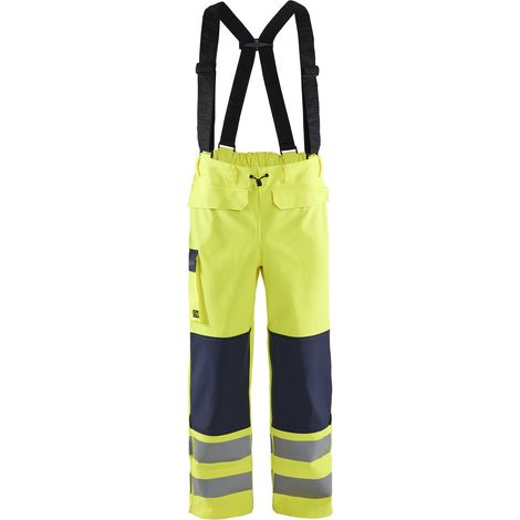Pantalon de pluie retardant flamme niveau 2 1313 - Jaune fluo/Marine M