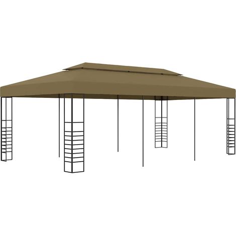 Belvédère 6x3x2,7 m Taupe 180 g/m² (1/5)