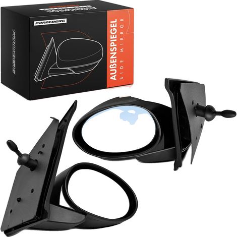Espejo retrovisor exterior, diseño convexo, ajuste manual, compatible con coches urbanos compactos y sedanes pequeños, color gris. (1/5)