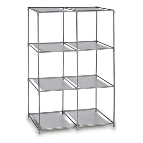 Étagère de rangement grise, 6 compartiments, pour optimiser l'espace et le rangement à la maison.-AquaForge (1/2)
