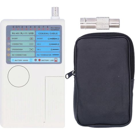 Koaxialkabeltester Multifunktions-Netzwerktool 4-in-1 RJ11/RJ45/USB BNC MultiTester
