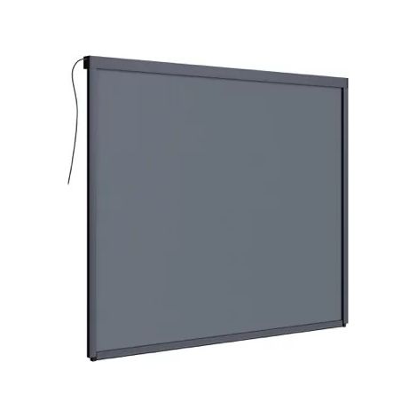 Ombrea – Store latéral motorisé 3M – Protection contre le soleil et le vent léger – Cadre aluminium robuste – Toile textilène alvéolé gris clair