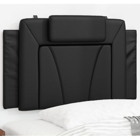 Cabecero de cama acolchado Viana cuero sintético negro 90 cm vidaXL (1/5)