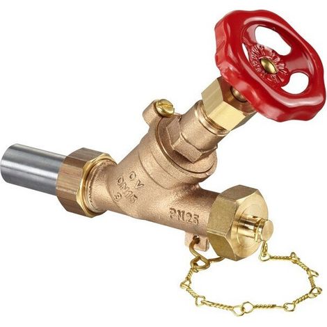 ROBINET DE VIDANGE PN25 1/2 avec POIGNEE MANUELLE