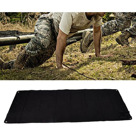 Tapis de camping extérieur imperméable, tapis résistant à l'humidité, tapis de plage extérieur, tapis de tir tactique (noir) (1/5)