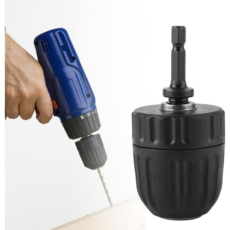 0,8-10 mm selbstspannendes Bohrfutter, Schlagbohrfutterhalter für Schlagbohrmaschinen, Umrüstadapter (02) (1/3)