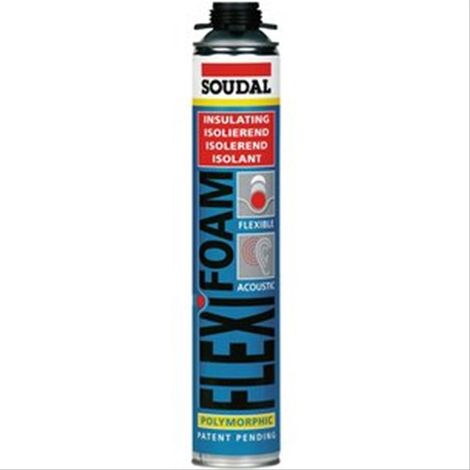 Mousse PU pistolable Flexifoam modèle Click & Fix Soudal