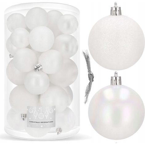 PALLINE DI NATALE PER ALBERO 30 pezzi SET 6/5/4 cm INDESTRUTTIBILI PREMIUM (1/5)