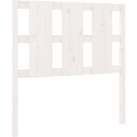 Cabecero accesorio para dormir mueble dormitorio 95,5 x 4 x 100 cm madera blanca TDL0203661