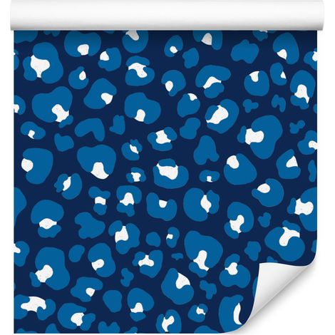Papier peint en cuir bleu et violet, bleu, bleu marine et azur, 50 x 1000 cm (1/5)