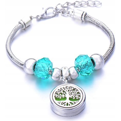 Aromatherapie-Armband, Stahl, Lebensbaum B15 (1/2)