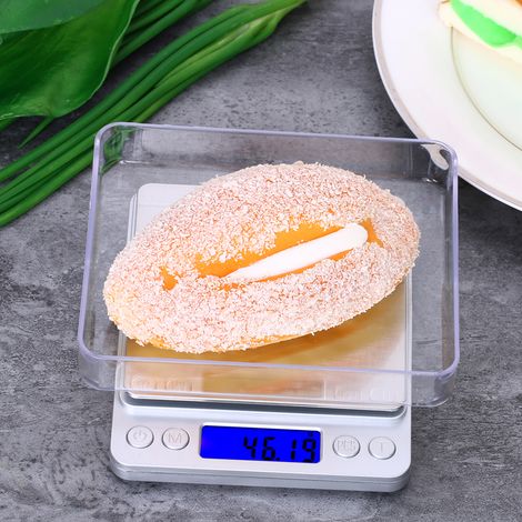 Balance de cuisine précise 500 g/0,01 g, balance de précision pour bijoux, mini balance alimentaire, balance de cuisine électrique avec deux plateaux, balance de poche pour la cuisine et la pâtisserie (1/5)