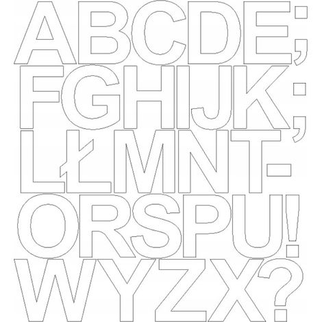 Lettere adesive autoadesive, 10 cm, bianche lucide