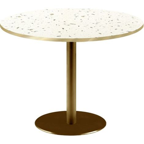 Table ronde Ø 120 cm Rome bistrot terrazzo