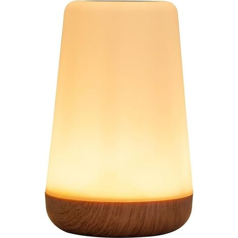 Lamp of Bedside Tactile Night, LED Lamp Rechargeable 13 Colors/5 Levels, Fit Child Lamps Night of Table cordless for bedroom Living room Camping -1xremote controls (1/5)
