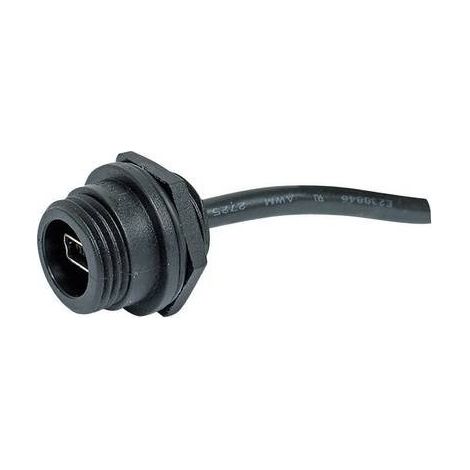 Presa mini USB 2.0 tipo B IP68 Presa PX0443 Spina a crimpare PX0443 Bulgin Contenuto: 1 pz.