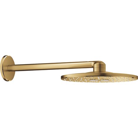 Grohe Rainshower Smartactive 310 Set de ducha de 2 rociadores con brazo de 430 mm, Cool Sunrise pulido (26475GN0)