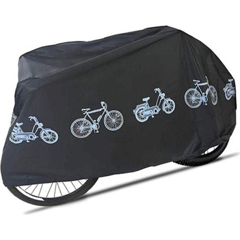 Telo copribici impermeabile antipioggia, protezione UV, antipolvere, in poliestere, per MTB, bici da strada, 43,3 x 78,7 pollici.