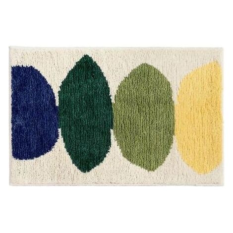 Tapis de bain antidérapants Tapis en microfibre jaune citron (17,5 "x 25,5") (1/5)