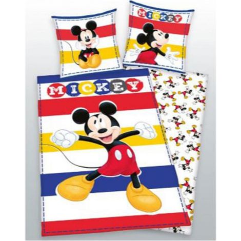 Parure de couette 140 x 200 Mickey Mouse 3 Microfibre / 100% Polyester