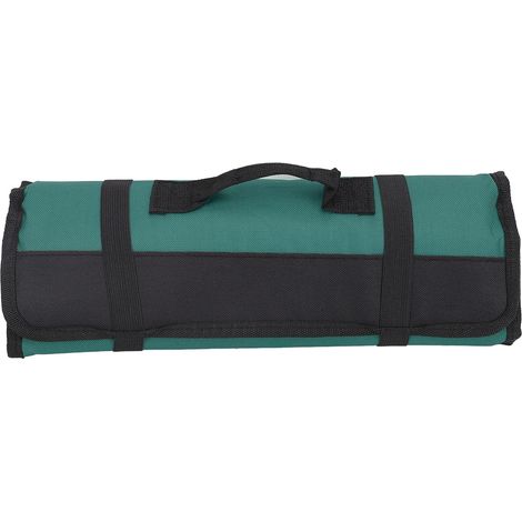 Sac de rangement pour ustensiles de chef, étui à couteaux professionnel avec bandoulière réglable, organisateur d'ustensiles de cuisine portable (vert) (1/5)