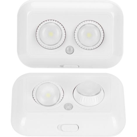 2-teilige LED-Lampe mit drahtlosem PIR-Infrarot-Bewegungsmelder, automatische Innen-/Außenbeleuchtung (1/5)