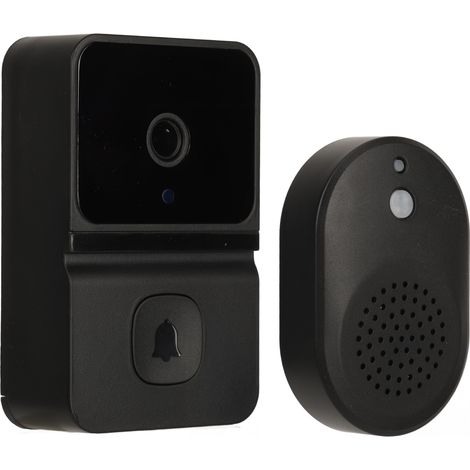 Sonnette vidéo sans fil 1080p Wi-Fi avec vision nocturne, objectif grand angle HD, stockage cloud et lecture pour la maison Z30 Noir (1/5)