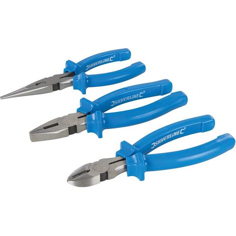Silverline Set di 3 pinze 160 mm (1/6)