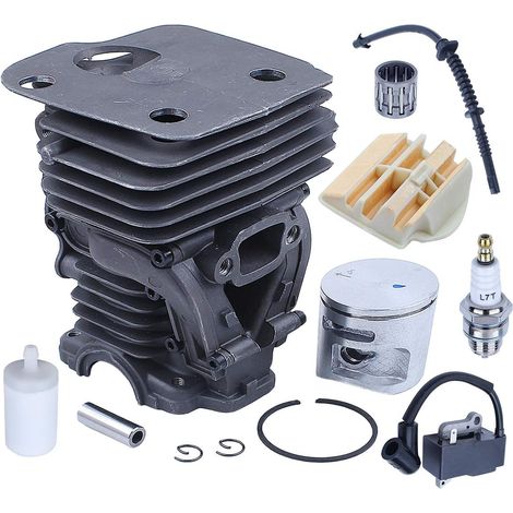 Adefol 44mm Piston Cylinder Air Filter Ignition Coil Kit for Husqvarna 445 450 450e with Fuel Filter Spark Plug OEM Replacement for 544119802, 544 11 98 02 (1/5)