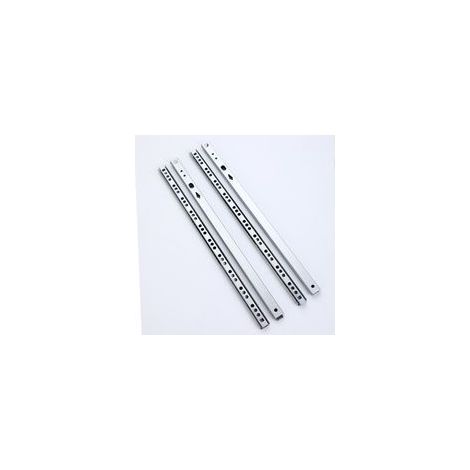 Coulisse Tiroir 2 paire Glissières pour Tiroirs en Métal à Roulement à Billes Coulisses à Bille Rails de Tiroirs à Coulisse Glissières à Roulement à Billes pour Tiroir de Meubles 246x17x10mm