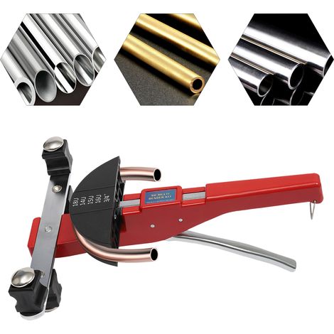 Einhand-Rohrbiegemaschine, 6–22 mm, manuelle Rohrbiegemaschine, rot